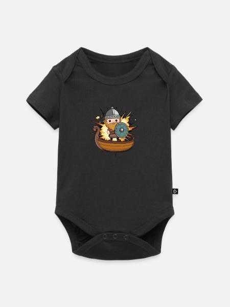 Wikinger Germanen Thor - Baby Premium Kurzarmbody - Schwarz