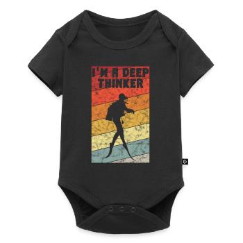 I'm a depp Thinker Diver Diving Diver Retro - Baby Premium short-sleeve bodysuit - black - Front