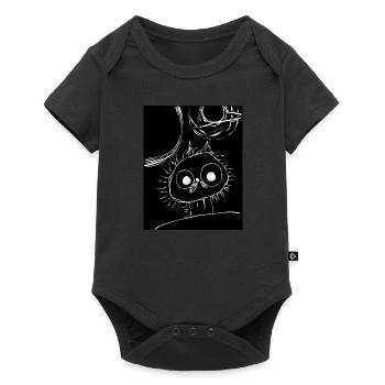 Cat in space - Baby Premium short-sleeve bodysuit - black - Front