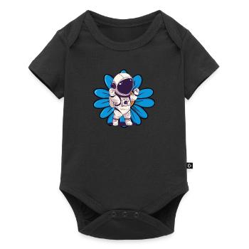 Navette spatiale astronaute - Body à manches courtes Premium Bébé - noir - Devant