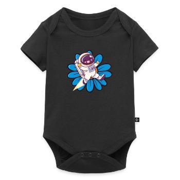 Astronaute vaisseau spatial Spaceman - Body à manches courtes Premium Bébé - noir - Devant