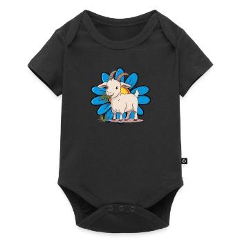 Chèvre Capricorne - Body à manches courtes Premium Bébé - noir - Devant