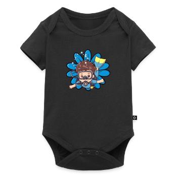 Taucher Diving - Baby Premium Kurzarmbody - Schwarz - Vorne
