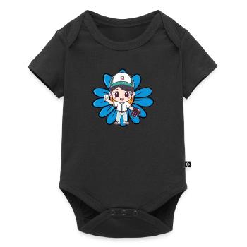 Baseball Joueurs de baseball - Body à manches courtes Premium Bébé - noir - Devant