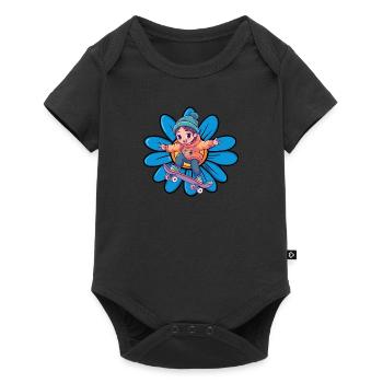Skate Skateboard Skater - Body à manches courtes Premium Bébé - noir - Devant