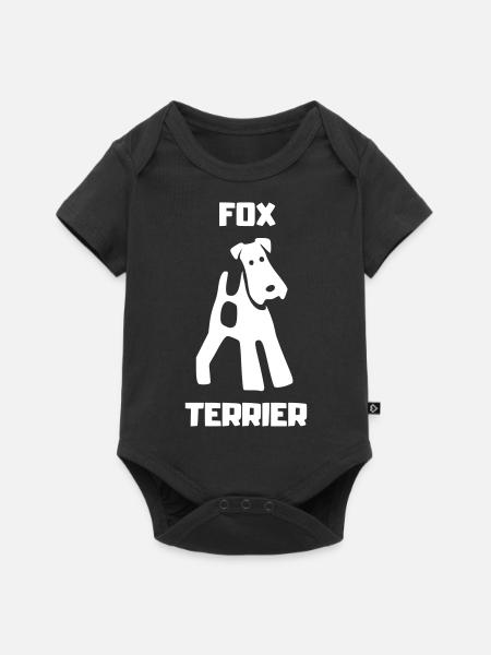Fox Terrier TERRIER - Baby Premium Kurzarmbody - Schwarz