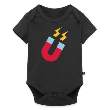Magnet - Baby Premium short-sleeve bodysuit - black - Front