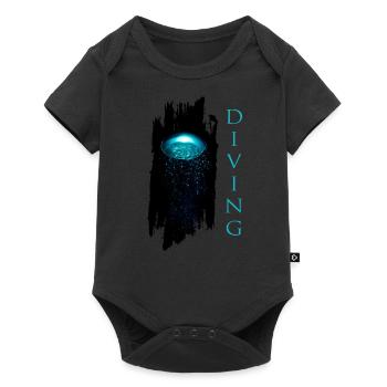 Diving - Baby Premium Kurzarmbody - Schwarz - Vorne