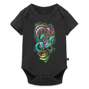 Clown de science-fiction - Body à manches courtes Premium Bébé - noir - Devant