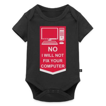 Ne pas réparer votre ordinateur - Body à manches courtes Premium Bébé - noir - Devant
