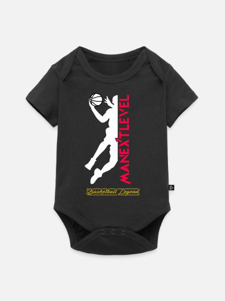 Basketball Legend - Baby Premium Kurzarmbody - Schwarz