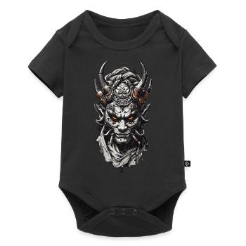 Oni Ogre japonais effrayant design d’Halloween - Body à manches courtes Premium Bébé - noir - Devant