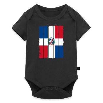 Dominican Republic Flag Dom Rep Flag Travel - Baby Premium short-sleeve bodysuit - black - Front