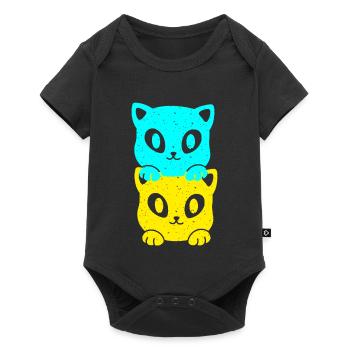 Ukraine Cats Cat Kittens Pets - Baby Premium short-sleeve bodysuit - black - Front