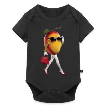 Frauen Mango - Baby Premium Kurzarmbody - Schwarz - Vorne