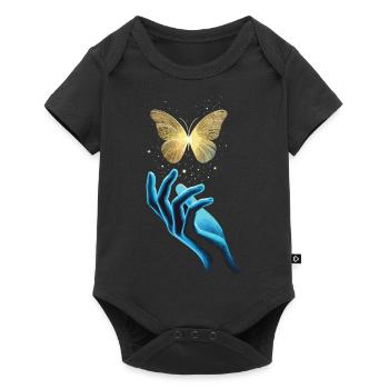Magic butterfly – symbol of change - Baby Premium short-sleeve bodysuit - black - Front