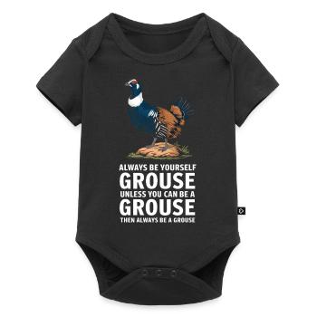 Auerhahn - Baby Premium Kurzarmbody - Schwarz - Vorne
