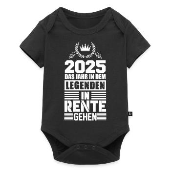 rente 2025 legenden - Baby Premium Kurzarmbody - Schwarz - Vorne