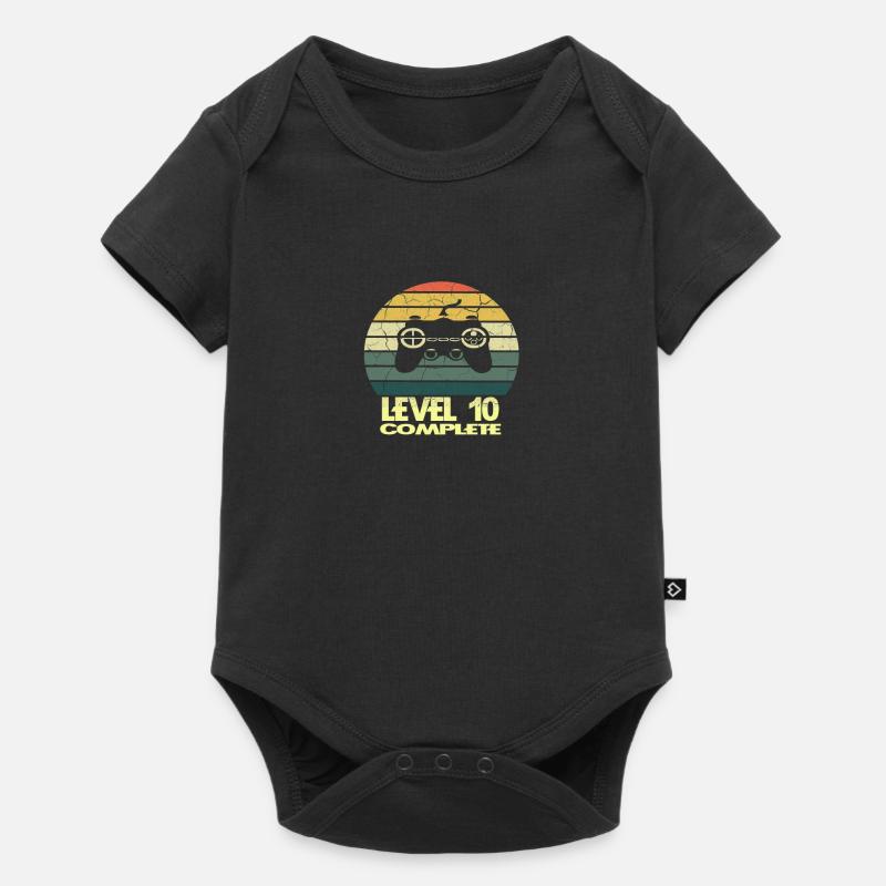 level 10 complete - Baby Premium Kurzarmbody - Schwarz
