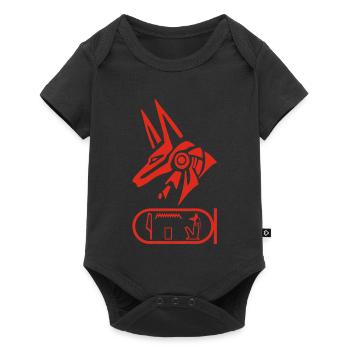 Dieu Anubis (rouge) - Body à manches courtes Premium Bébé - noir - Devant