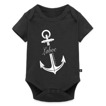 Laboe - Baby Premium Kurzarmbody - Schwarz - Vorne