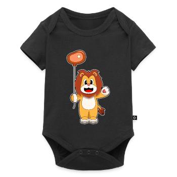 Ballon Lion - Body à manches courtes Premium Bébé - noir - Devant