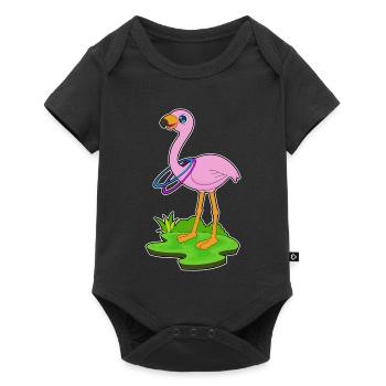 Gymnastique d’entraînement Flamingo Fitness Hoop - Body à manches courtes Premium Bébé - noir - Devant