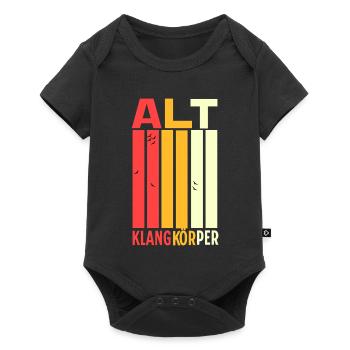Chor: Alt Klangkörper für Musiker - Baby Premium Kurzarmbody - Schwarz - Vorne