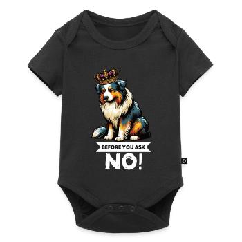 Avant de demander aux Australian Shepherds Aussie Aussies - Body à manches courtes Premium Bébé - noir - Devant