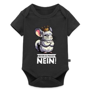 Avant que vous ne demandiez à la chinchilla, chinchilla, rongeur - Body à manches courtes Premium Bébé - noir - Devant