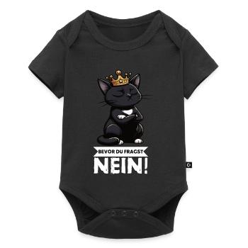 Avant que tu ne demandes Pas de chats Chats Amateur des chats - Body à manches courtes Premium Bébé - noir - Devant