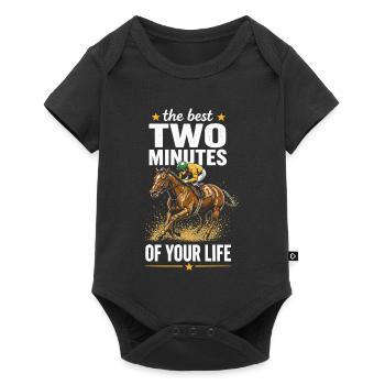 Two-Minute Race Performance - Baby Premium short-sleeve bodysuit - black - Front
