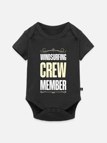 Windsurfing Crew - Baby Premium Kurzarmbody - Schwarz