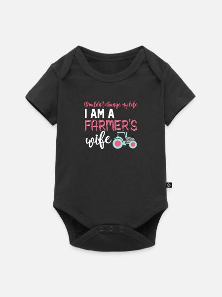 Farmer Wife - Baby Premium short-sleeve bodysuit - black