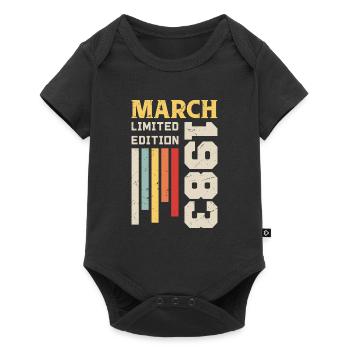 March 1983 - Birthday Gift March 1983 Anniv - Baby Premium short-sleeve bodysuit - black - Front