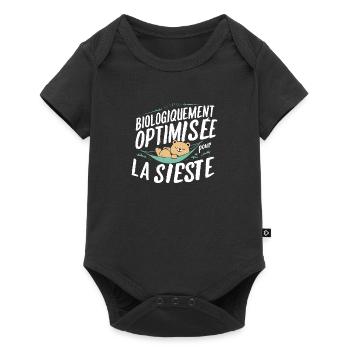 Biologiquement optimisé pour la sieste - Femme - Body à manches courtes Premium Bébé - noir - Devant