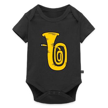 Tuba - Baby Premium Kurzarmbody - Schwarz - Vorne