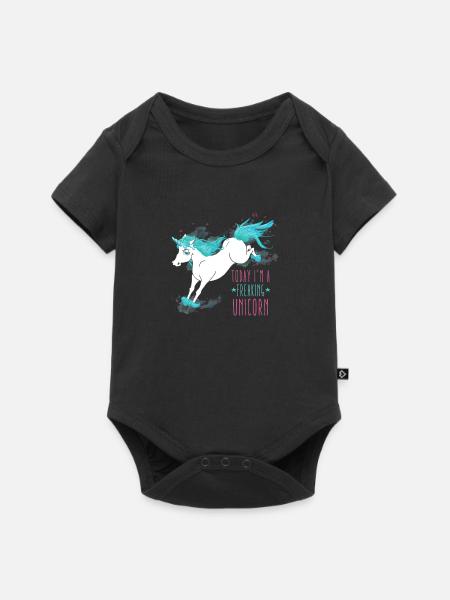 Today I´m a freaking unicorn - Baby Premium short-sleeve bodysuit - black