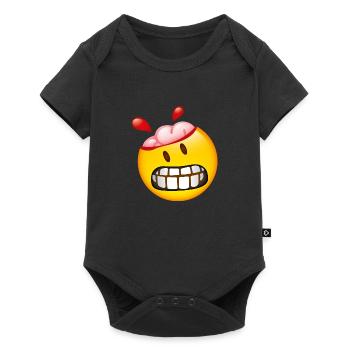 Smiley Brain - Body à manches courtes Premium Bébé - noir - Devant