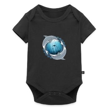 Dolphins - Baby Premium short-sleeve bodysuit - black - Front