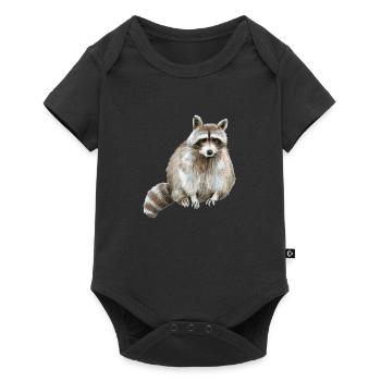 Raton laveur - Body à manches courtes Premium Bébé - noir - Devant