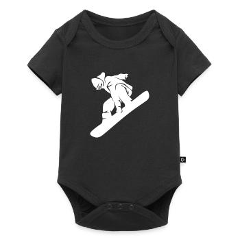 Snowboard Snowboarder - Body à manches courtes Premium Bébé - noir - Devant