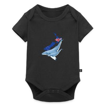 Humpback Whale New Zealand - Baby Premium short-sleeve bodysuit - black - Front