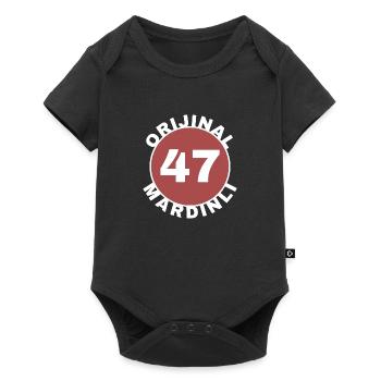 mardi - Body à manches courtes Premium Bébé - noir - Devant