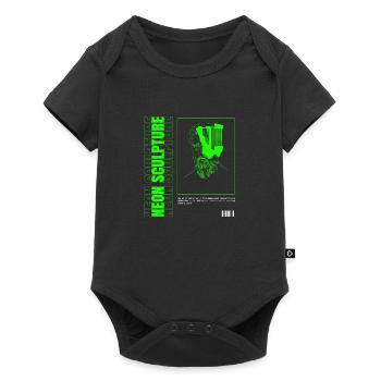 Neon Sculpture - Baby Premium short-sleeve bodysuit - black - Front