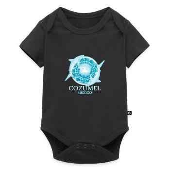 Caribbean reef shark Cozumel Mexico - Baby Premium short-sleeve bodysuit - black - Front