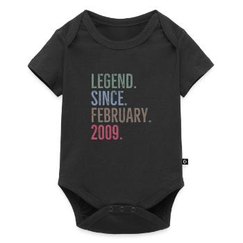 Legend Since February 2009 - Baby Premium short-sleeve bodysuit - black - Front