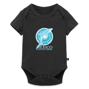 Playa del Carmen Walhai - Baby Premium Kurzarmbody - Schwarz - Vorne