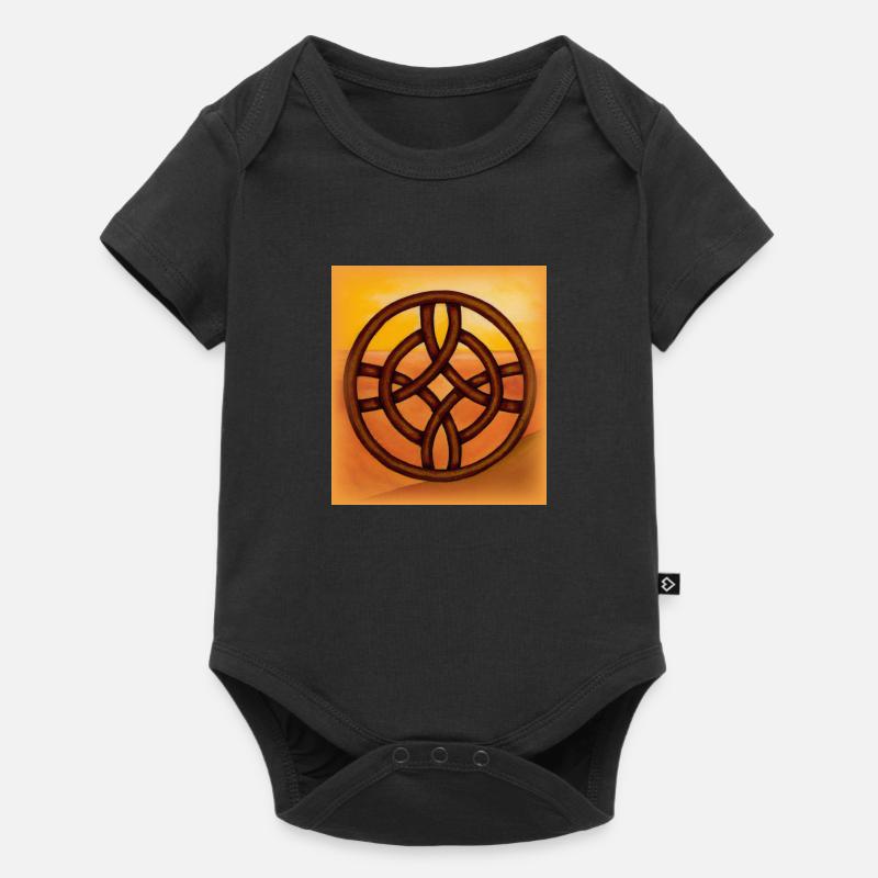 celtic cross - Baby Premium short-sleeve bodysuit - black