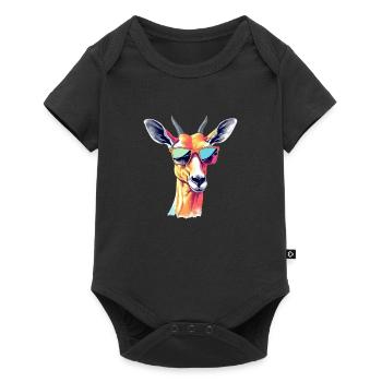 Mila impala - Baby Premium short-sleeve bodysuit - black - Front